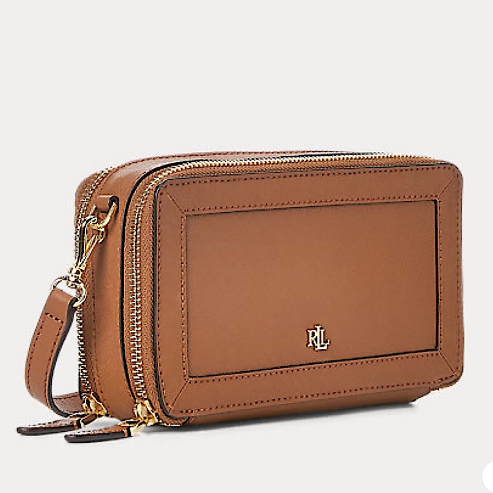 Ralph Lauren Blocked Leather Crossbody